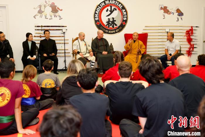 少林功夫传人释德扬加拿大传武交流活动